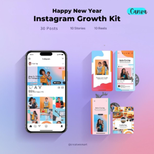 instagram growth kit canva templates for creators and small businesses
