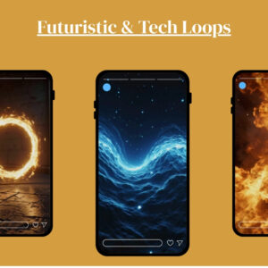 futuristic & tech loops – seamless loop background video